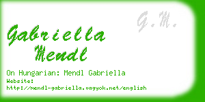 gabriella mendl business card